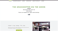 Desktop Screenshot of grasshopperonthegreen.co.uk