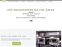 Tablet Screenshot of grasshopperonthegreen.co.uk